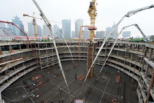 上海建工圓滿完成上海國際金融中心大底板砼澆搗，標志核心工程施工進入新階段